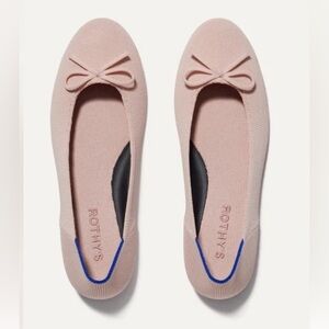 Rothys Womens Ballerina Blush Pink Slip On Comfy Flats  Washable 10.5 Coquette